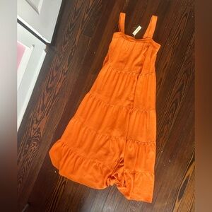 NWT Max Studio Orange Textured Dress